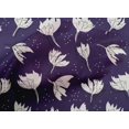 thumbnail image 4 of oneOone Cotton Poplin Purple Fabric Florals Craft Projects Decor Fabric Printed By The Yard 42 Inch Wide, 4 of 4