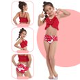 thumbnail image 4 of Girls Bikini Swimsuit Fashion: 2PCS Flounce Bathing Suit Swimming Suit for Kids, 4 of 9