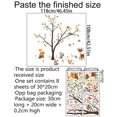 thumbnail image 2 of Wweixi 8 Pieces Wall Sticker Tree Decorative Decal Window Glass Wallpaper Self Adhesive Removable Poster TV Decoration, 2 of 7