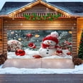thumbnail image 3 of Christmas Garage Door Decoration Christmas Garage Door Cover Large Merry Christmas Garage Door Mural Hanging Christmas For Outdoor Holiday Party Style, 3 of 5