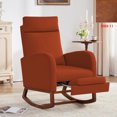thumbnail image 3 of Rocking Chair Nursery Chair with Foot Rest, Nursery Rocking Chairs with High Back, Glider Rocking Chair, Baby Nursery Glider Rocker, Nursing Chair Accent Living Room, 3 of 3