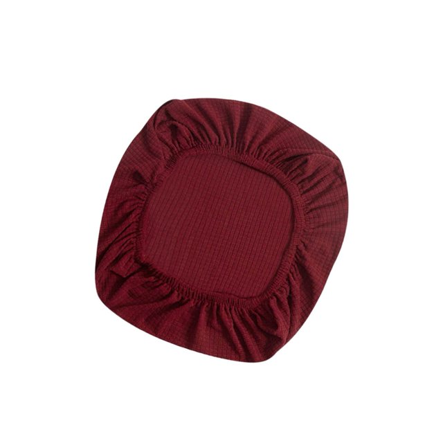 Elastic Office Chair Seat Covers Stretchable Chair Slipcover Wine Red