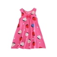 thumbnail image 1 of Chemises de Nuit Fille 1-14 Ans Coton Chemises de Nuit Vêtements de Nuit Été Sans Manches Col Rond Imprimé Nœud Ample et Confortable Robe de Climatisation Rose C, 1 of 3