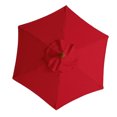 thumbnail image 1 of ziyahi Umbrella Canopy Polyester Without Stand Solid Color Replacement Rainproof Waterproof Cloth for Courtyard Garden Patio Yard Red, 1 of 7