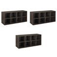 thumbnail image 1 of ClosetMaid 8 Box Cube Closet Shoe Organizing Storage Station, Espresso (3 Pack), 1 of 8