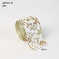 thumbnail image 1 of TIMIFIS Christmas Ribbon Wired Gold Christmas Tree Ribbon Glitter Christmas Wired Ribbons for Tree, Crafts,Gift Wrapping, Wreaths, Garland, Home Decor(2m), 1 of 3