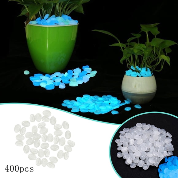 Illuminating Pebble Stones 400PCS for Indoor and Outdoor Use Solar-Powered Decorative Walkway Ornaments for Gardens and