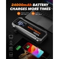 thumbnail image 4 of WOLFBOX Démarreur de Batterie de Voiture 4000A, Boîte de Démarrage Portable, Amplificateur de Batterie, Chargeur Rapide et Câbles de Survoltage pour Moteurs à Essence et Diesel 10L, 4 of 11