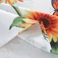 thumbnail image 3 of Summer Rectangle Tablecloths 60x120 Inch Sunflower Print, Wipeable DustProof WrinkleFree Washable White Fabric Cover for Fall Dining, Party, Picnic, 3 of 6