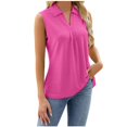 thumbnail image 4 of Mrat Running Tank Tops Débardeurs de Course pour Femmes Mode Hauts à Imprimé Manches Courtes Blouse Ample Drôle T-Shirt à Col Rond Hauts Débardeurs Débardeurs de Baseball pour Femmes P-558 Rose Vif m, 4 of 5