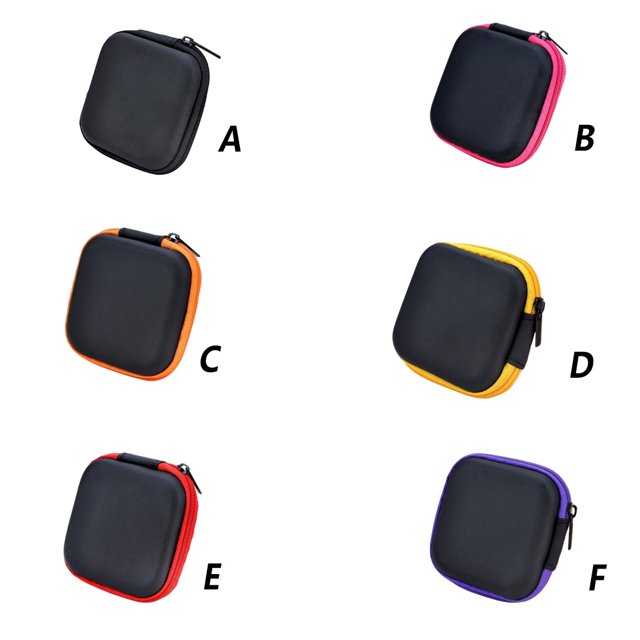 stanreset Conteneur d'Écouteurs Sac de Rangement Universel Économiseur d'Espace Câble de Transport Résistant aux Rayures Chargeur de Voyage USB Jaune