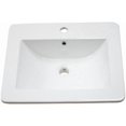 thumbnail image 2 of American Imaginations 21-in. W 1 Hole Ceramic Top Set In White Color - Drain Incl. AI-32867, 2 of 9