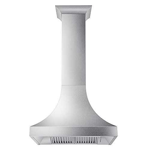 ZLINE 48" Designer Series DuraSnow® Stainless Steel Ducted Wall Range Hood (8632S-48)