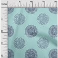 thumbnail image 2 of oneOone Rayon Light Blue Fabric Florals Sewing Material Print Fabric By The Yard 56 Inch Wide, 2 of 4