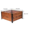 thumbnail image 2 of Grapevine Urban Garden Low Profile Planter, FSC Recycled Wood , Square, 30IN, Natural Brown, 2 of 6