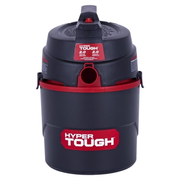 Hyper Tough 7,6 Litres Polyéthylène Aspirateur Eau Et Poussière,Puissance de pointe du moteur de 2,0 CV, Récipient en polyéthylène de 7,6 L,ASPIRATEUR EAU ET POUSSIÈRE,Tuyau de 3,2 cm x 1,2 m
