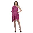 thumbnail image 4 of Moomaya Robes Imprimées à Épaules Femmes Robes Caftan de Cocktail Robe Aguichant, 4 of 6