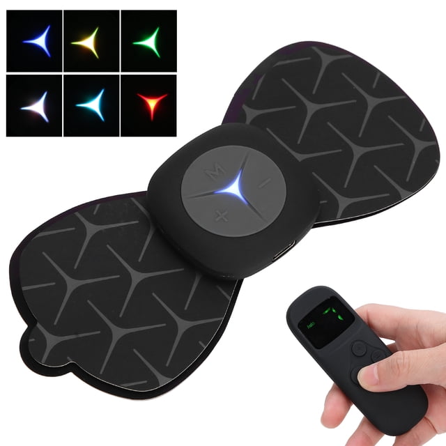 Masseur de Cou, Télécommande Portable Sans Fil Réglable Fréquence Corps Mini Massage Cervical Thérapie Patch de Soulagement de la Douleur Patch de Massage pour le Dos, l'Épaule, le Cou, la Main, la Taille