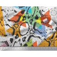 thumbnail image 3 of Soimoi Silk Fabric Animal Skin & Triangle Geometric Decor Fabric Printed Yard 42 Inch Wide, 3 of 3