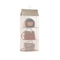 thumbnail image 1 of Multi Layers Transparent Hanging Handbag for Wardrobe Closet Dust-proof Storage Case Wallet Big Tote Bag Clothes Organizer, 1 of 9