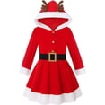 thumbnail image 2 of WEAIXIMIUNG Robes Filles Taille 6 Fête Enfants Robe de Père Noël pour Filles Fête de Noël Robes à Manches Longues, 2 of 7