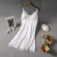 thumbnail image 2 of B91xZ Chemise de Nuit Mode Femme Sans Manches, TG Blanc, 2 of 3