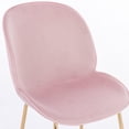 thumbnail image 2 of Upholstered Velvet Stool with Gold Legs – Set of 2 Comfortable Velvet Stools with Foot Rest, Modern Design for Kitchens, Bars, and Contemporary Spaces, 2 of 6
