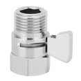 thumbnail image 1 of Fdit Shower Stop Valve,Shower Supply, G1/2in Shower Head Flow Control Shut Off Stop Valve Water Saver Valve Shower Supply, 1 of 7
