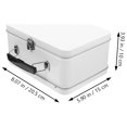 thumbnail image 2 of 1Pcs Boîte en Fer-Blanc Simple Boîte de Rangement en Métal avec Couvercle 7.9X3.9X5.9in, 2 of 8