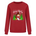 thumbnail image 4 of Qertyioot Pull d'Hiver Mode Femme Imprimé de Noël, Manches Longues Col Rond Chaud Ample Tendance Hauts Tricotés, 4 of 7