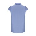 thumbnail image 4 of Timegard Chemises Rayées pour Femmes à Boutons, Manches Courtes à Revers, Col en V, Blouses Mode Décontractées, 4 of 5