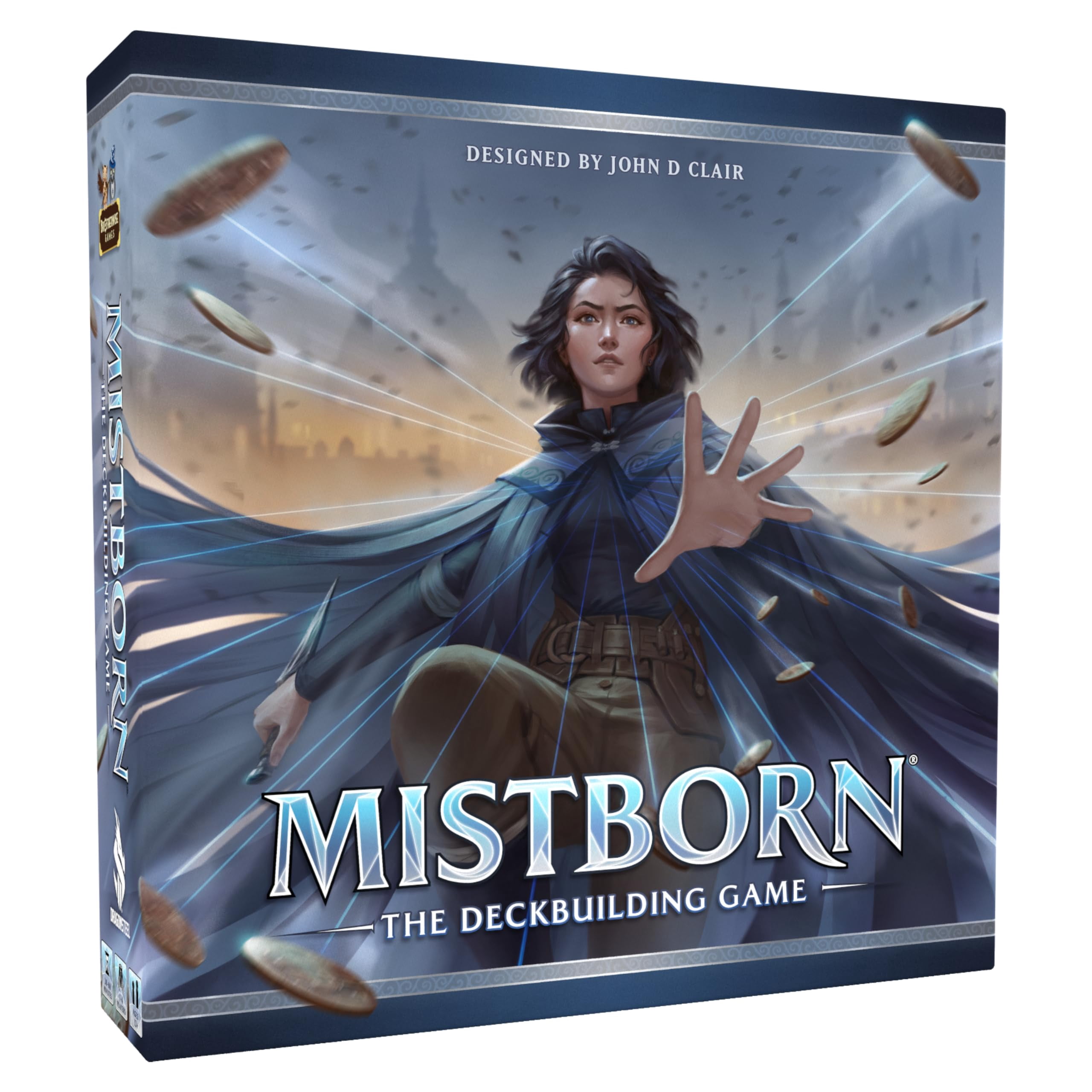 Brotherwise Games Brandon Sanderson's Mistborn Deckbuilding Game - Forge Alliances in Epic Metal-Burning Battles - Cooperative Card Game - Immersive Strategic Gamepla