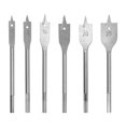 thumbnail image 2 of Flat Drill Bits Set, Durable Hex Shank Incisive Precise Positioning Spade Wood Drill Bit 6PCS  For Woodworking For Carpenter Silver,Golden, 2 of 8