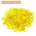 thumbnail image 3 of Uxcell 200g Stained Glass Mosaic Triangle 0.55'' Bright Yellow Glass Mosaic Tiles Bulk for Craft Handmade Project, 3 of 8