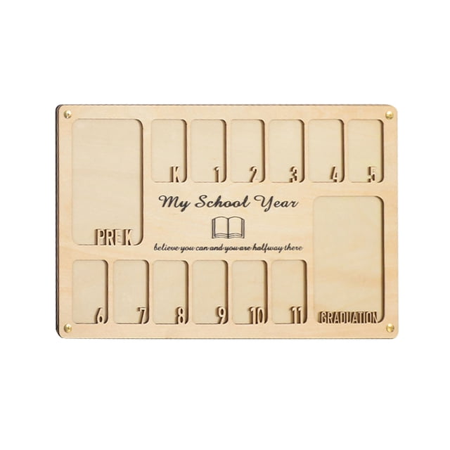 Personalized School Picture Frame Pre K To 12 Custom School Years Photo Frame K 12 Wooden Grade Picture Frame Graduation