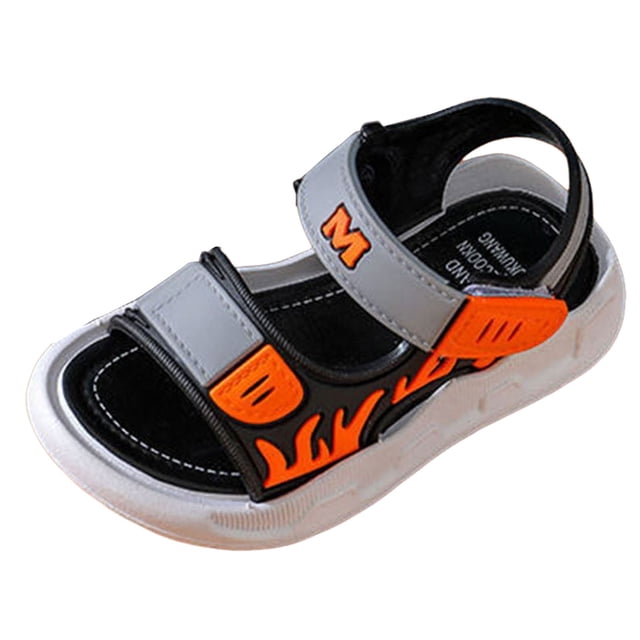 IUJSOY Kid Sandals Boy Summer Open Toe Sports Sandals Adjustable Straps for Toddler Little Big Kid