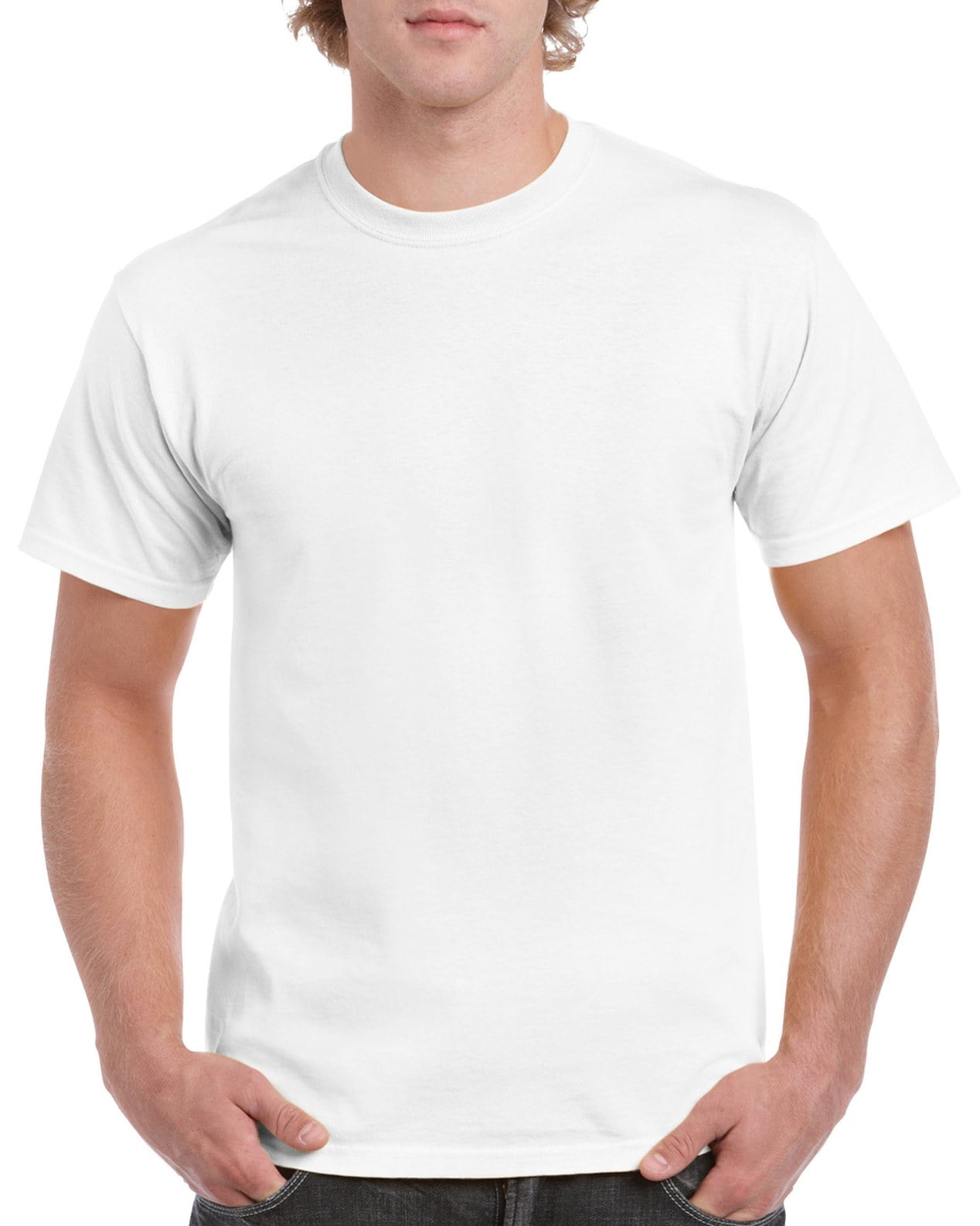 Gildan Mens Heavy Cotton T-Shirt, M, White