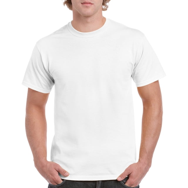 Gildan Mens Heavy Cotton T-Shirt, M, White