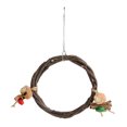 thumbnail image 3 of Hanging Swing Toy, Colorful Bird Swing Perch Bark Corn Cob  For Pet Bird L, 3 of 8