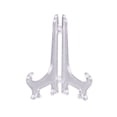 thumbnail image 2 of 10pcs Clear Plastic Easels Plate Book Pedestal Holders Display Dish Rack Picture Frame Photo Book Pedestal Stand, 2 of 8
