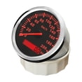 thumbnail image 2 of Signal à Impulsions 85 mm Universel 120 Km/h 200 Km/h Compteur de Vitesse Étanche Odomètre Jauge Compteur pour Voiture Camion Bateau avec Rétroéclairage Rouge, Compatibilité Universelle, 2 of 6