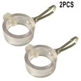thumbnail image 1 of 4Pcs Plastic Flag Pole Rings, 360 Degree Rotating Flagpole Flag Mounting Rings Spinning Flag Pole Kit with Carabiner for 1 Inch Diameter Flagpole, 1 of 8