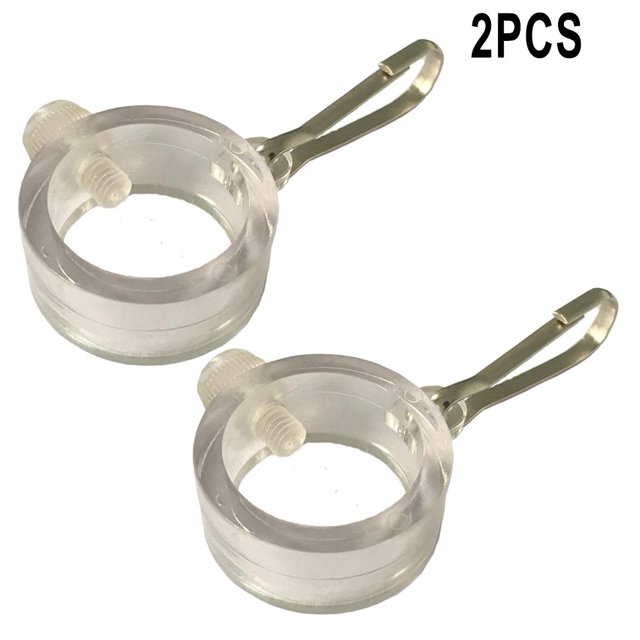 4Pcs Plastic Flag Pole Rings, 360 Degree Rotating Flagpole Flag Mounting Rings Spinning Flag Pole Kit with Carabiner for 1 Inch Diameter Flagpole
