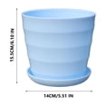 thumbnail image 3 of QTOCIO Colourful Plastic Flower Pot Succulent Flowerpot Home Office Decor, 3 of 4