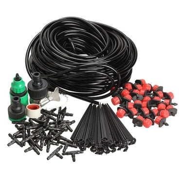 30Pcs 25m Irrigation Self Plant Watering Kit Garden Lawn Drippers Sprayer Hose