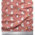 thumbnail image 1 of Soimoi Polyester Crepe Fabric Ghost Halloween Print Fabric by The Yard 42 Inch Wide, 1 of 3
