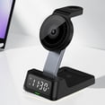 thumbnail image 1 of Chmadoxn Wireless Charger,Portable Charger Wireless Charging Station With Digital Alarm Clock Charging Station For Multiple Devices 15W Wireless Charger Stand IOS And Android plastics Wireless charge, 1 of 9