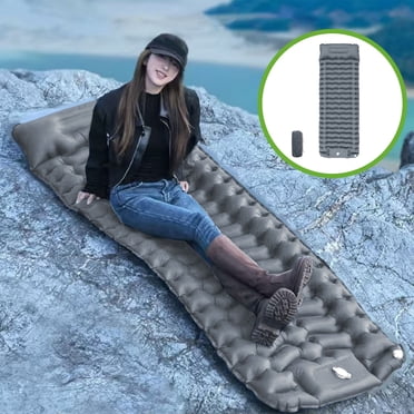 HOARBOEG Tapis Gonflable d'Extérieur Coussinet de Pied en Nylon Très Léger Tapis de Couchage Portable Lit Gonflable Camping Randonnée Tapis de Tente