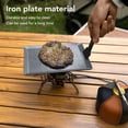 thumbnail image 3 of MINI IRON GRILL PAN RECTANGULAR NON STICK FRYING PAN SMALL FOR CAMPING BARBECUE OUTDOOR, 3 of 7
