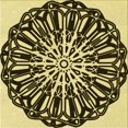 thumbnail image 1 of Ahgly Company Tapis d'Intérieur Lavable en Machine Carré Transitionnel Gris Minuit, 4 Pieds Carré, 1 of 7